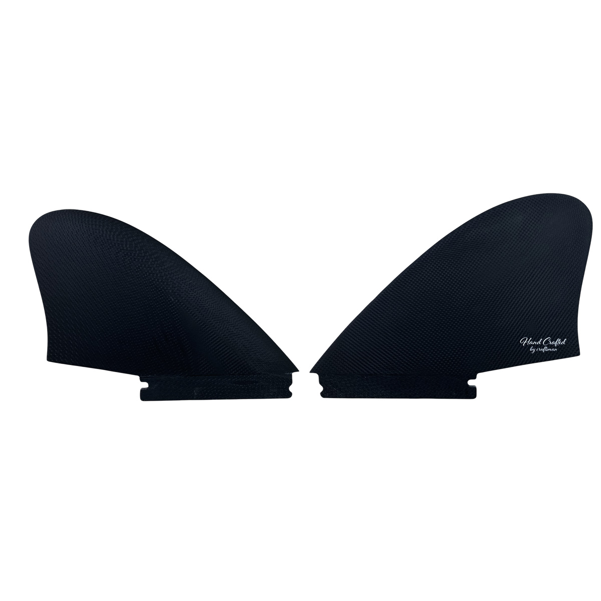 【SALE】CRAFTSMAN FIN クラフトマン Twin Fin #2 Futures. Fin レトロ キール ツイン フィン VOLAN DARK BLACK フィッシュ ブラック ヴォラン サーフィン 2本set