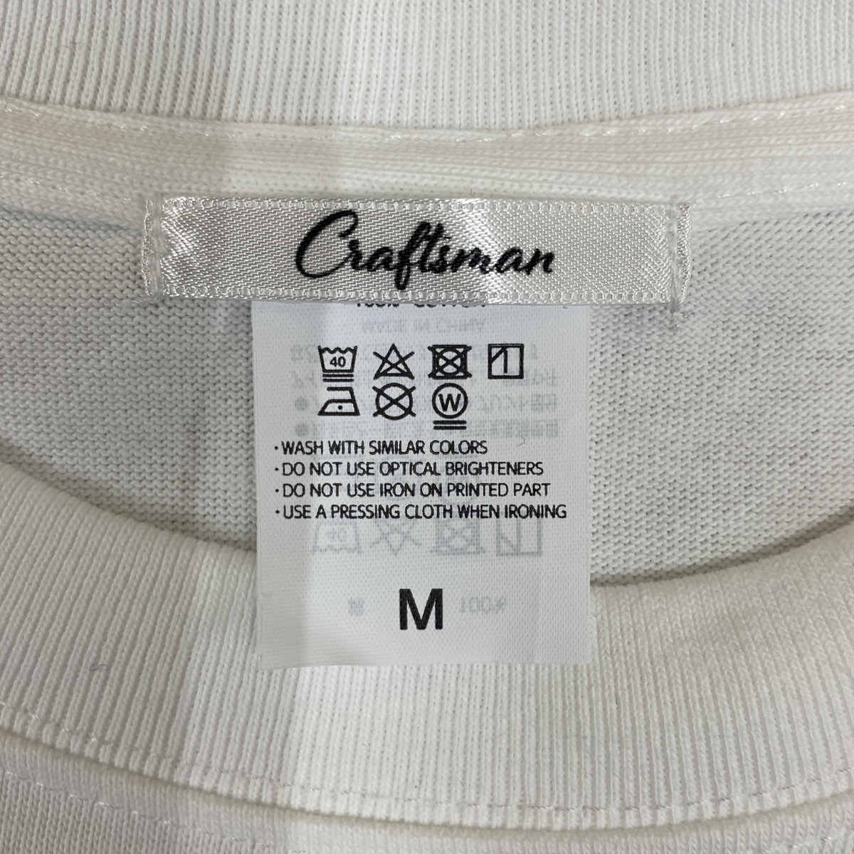 CRAFTSMAN BRAND /半袖T-shirts /  /刺繍ロゴ / USAコットン /  2カラー