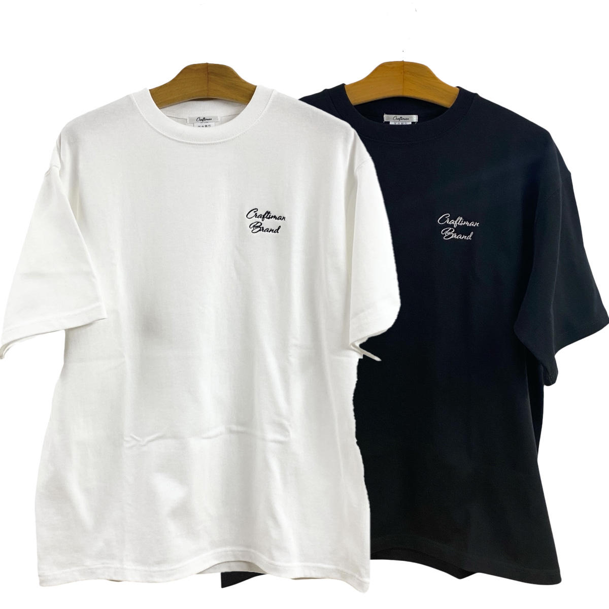 CRAFTSMAN BRAND /半袖T-shirts /  /刺繍ロゴ / USAコットン /  2カラー