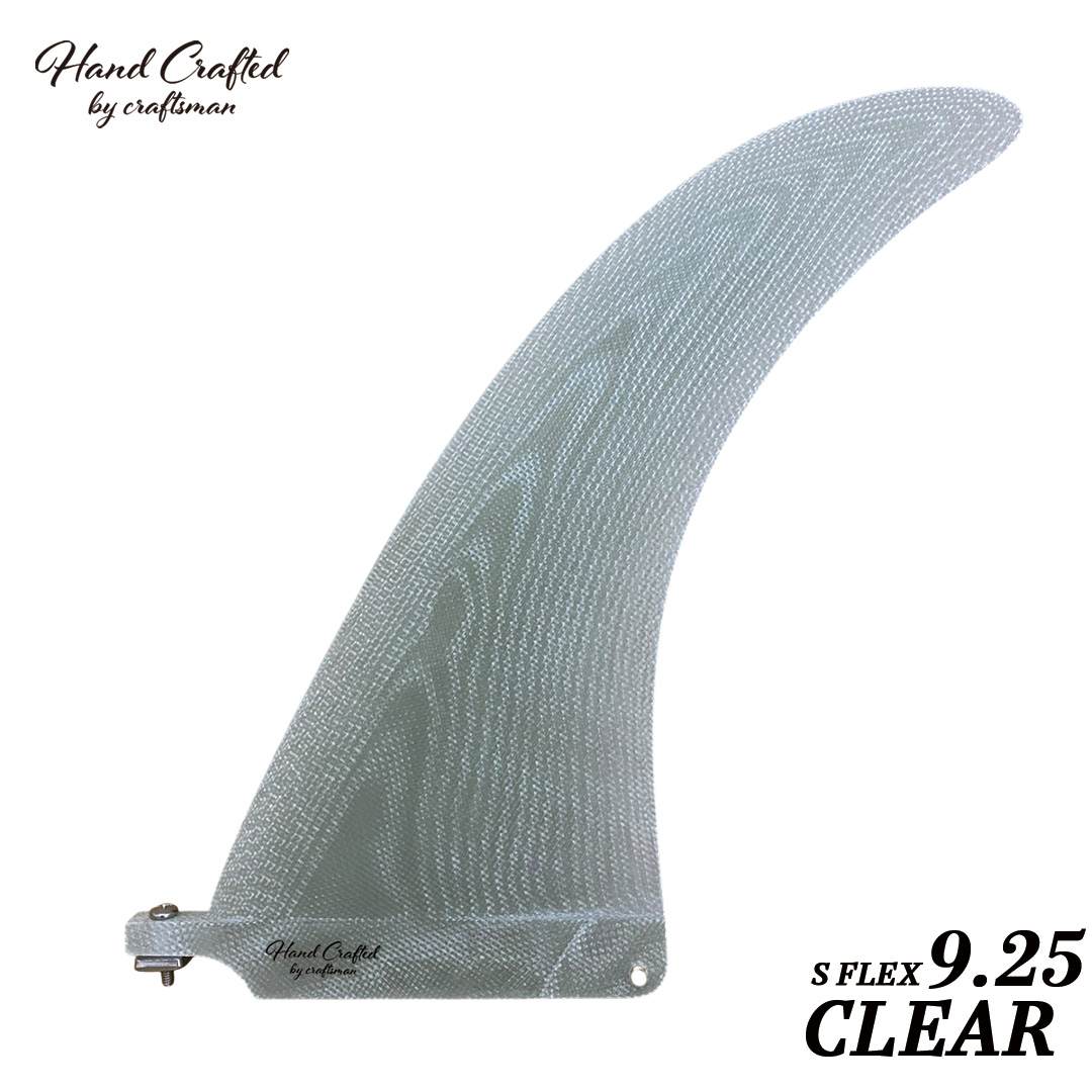 CRAFTSMAN FIN クラフトマン Single Fins S Flex 9.25 Clear Black logo