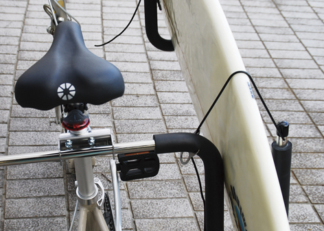 「最安値保証！どこよりもお得に。」CAP キャップ 自転車 バイク 共通 キャリア本体 サーフボード 1本積み用