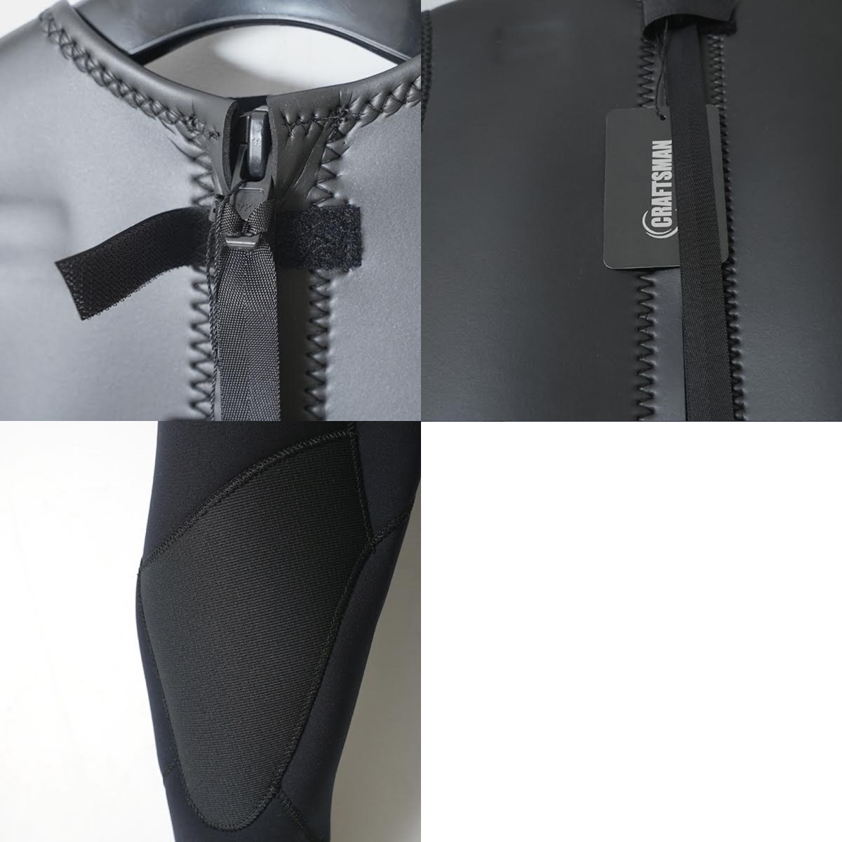 セミオーダー（受注生産） CRAFTSMAN WETSUITS ウェットスーツ ロンジョン ロングジョン 2mm バックジップ フラットスキン ラバー ユニセックス 日本製 サーフィン 春夏秋用