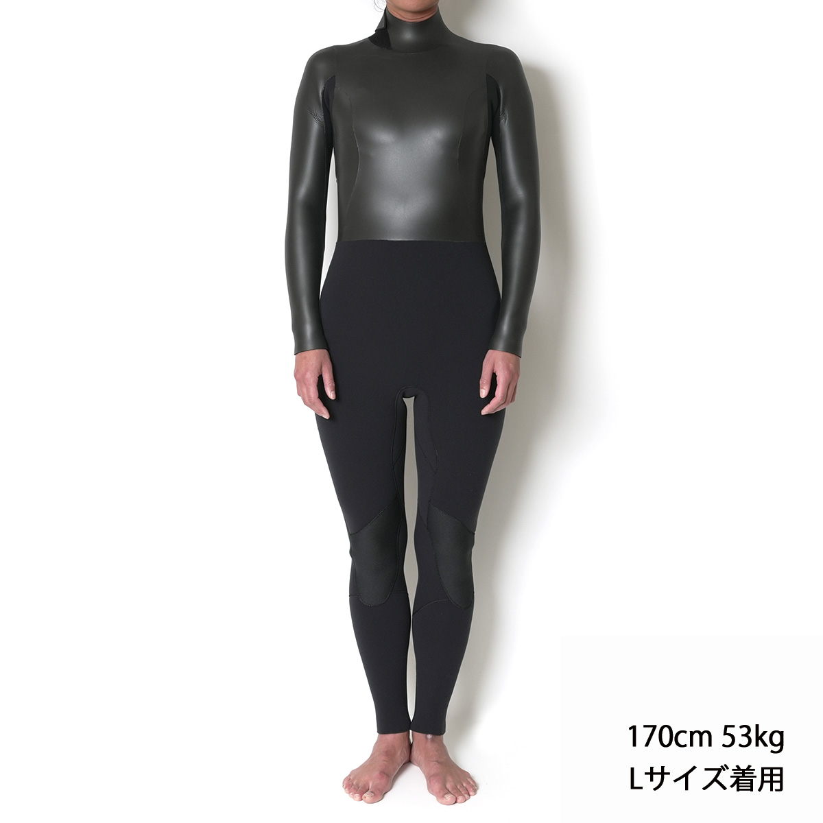 セミオーダー（受注生産） CRAFTSMAN WETSUITS ウェットスーツ セミドライ 5mm / 3mm バックジップ フラットスキン ラバー WARM LIGHT 裏起毛 レディース 日本製 サーフィン 秋冬用