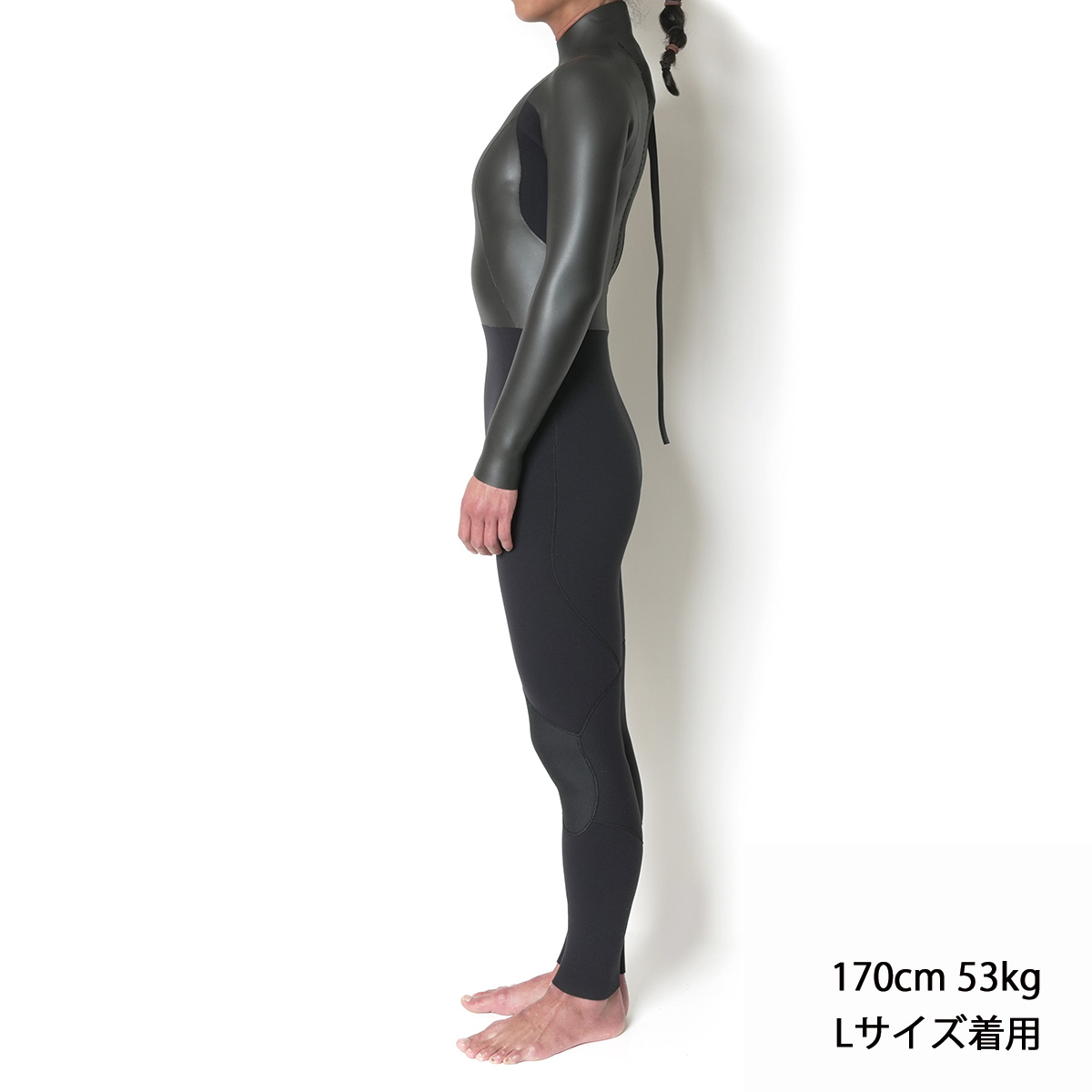 CRAFTSMAN WETSUITS ウェットスーツ セミドライ 5mm / 3mm バックジップ フラットスキン ラバー WARM LIGHT 裏起毛 レディース 日本製 サーフィン 秋冬用