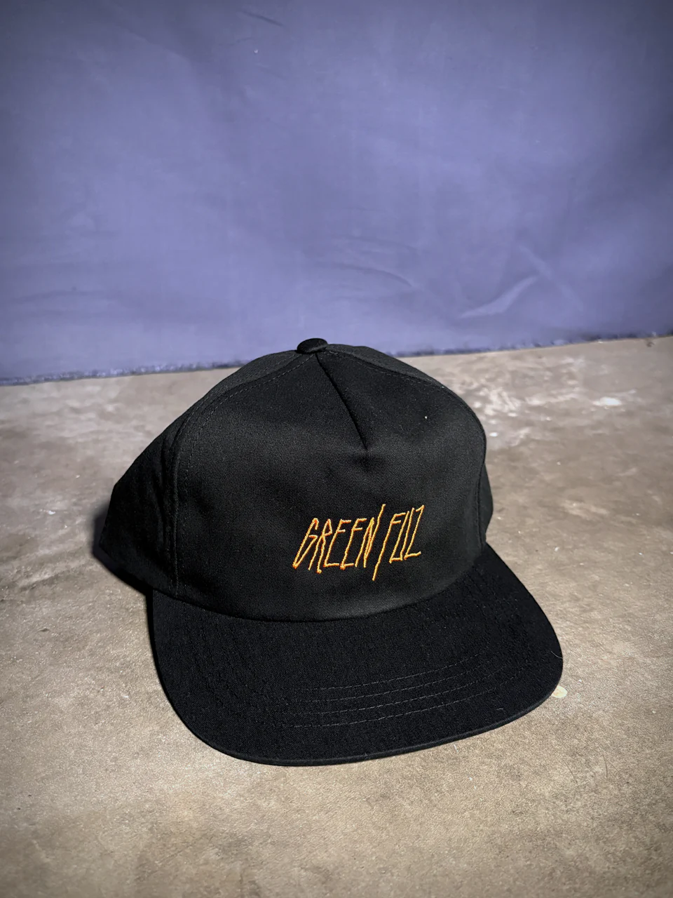 GREEN FUZ VAMP HAT BLACK キャップ ブラック コットン