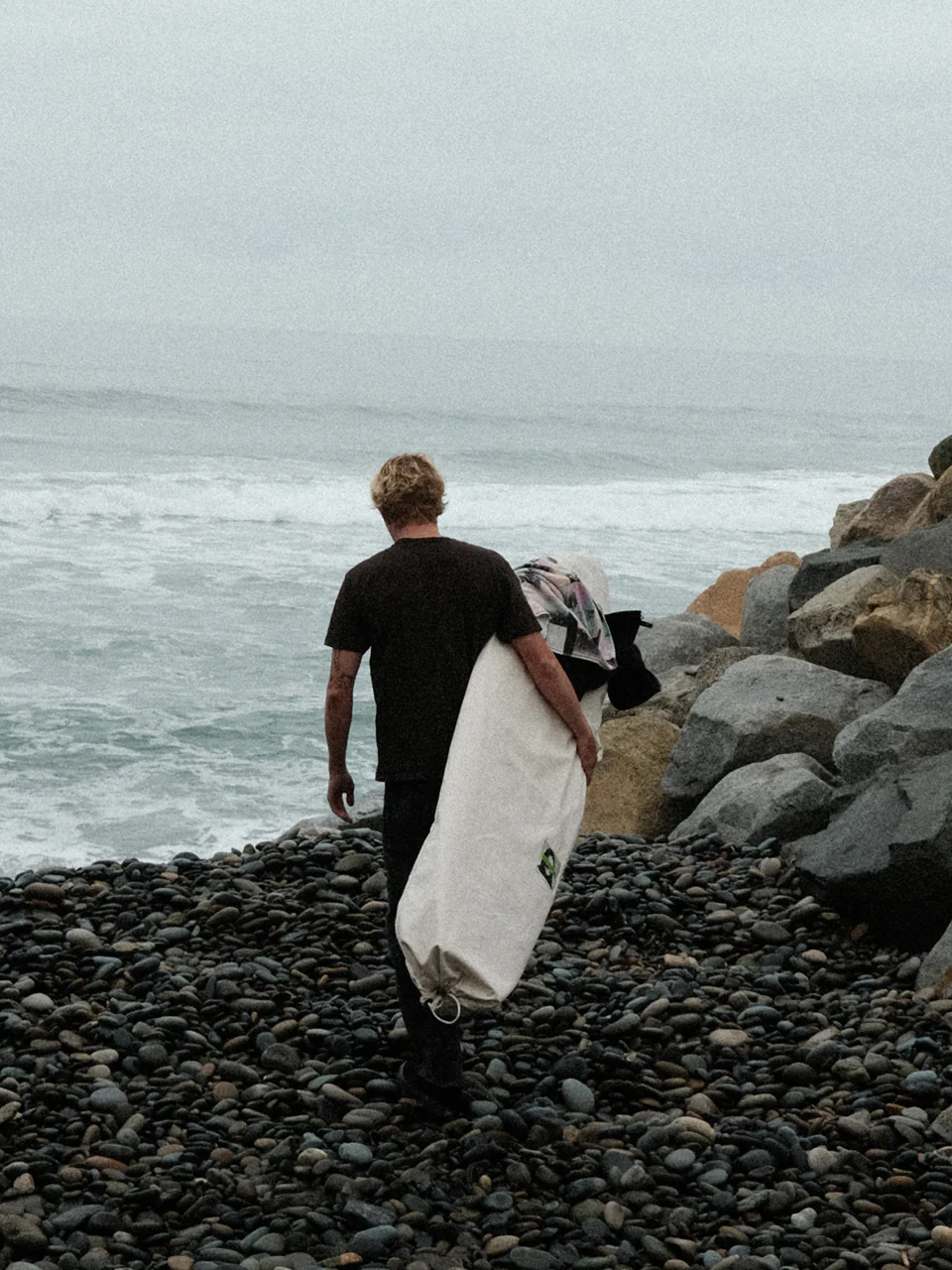 GREEN FUZ 6'0" BLANCO POINT BOARD BAG／MADE IN USA WHITE / BROWN キャンバスボードバッグ