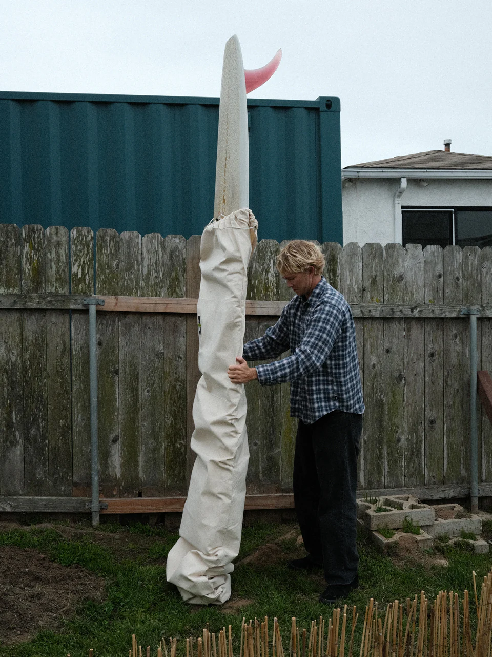 GREEN FUZ 9`6" BLANCO LOG BOARD BAG／MADE IN USA WHITE / BROWN キャンバスボードバッグ