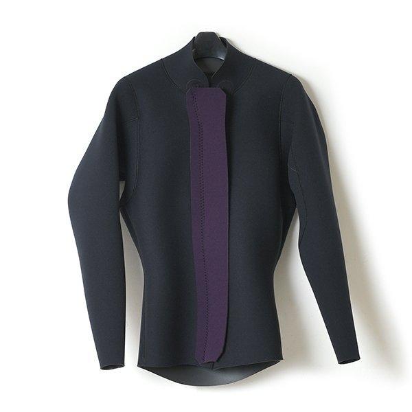 セミオーダー（受注生産） CRAFTSMAN WETSUITS ウェットスーツ 長袖 タッパー ロングスリーブジャケット 2mm フロントジップ フラットスキン ラバー ユニセックス 日本製 サーフィン 春夏秋用