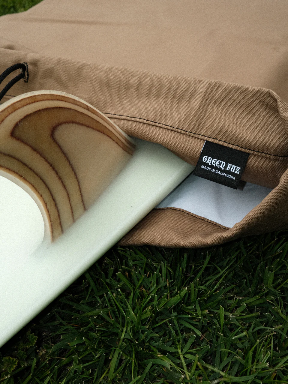GREEN FUZ 7'0" SURPLUS - ROUND PREMIUM CANVAS BOARD BAG ミッドレングス用 キャンバスボードバッグ サーフボードケース プレミアムキャンバス MADE IN USA