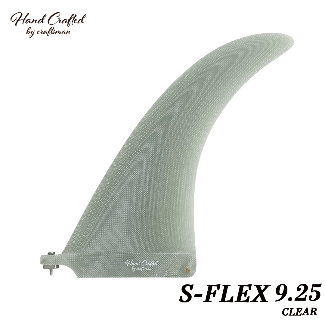 CRAFTSMAN FIN クラフトマン Single Fins S Flex 9.25 Clear White logo