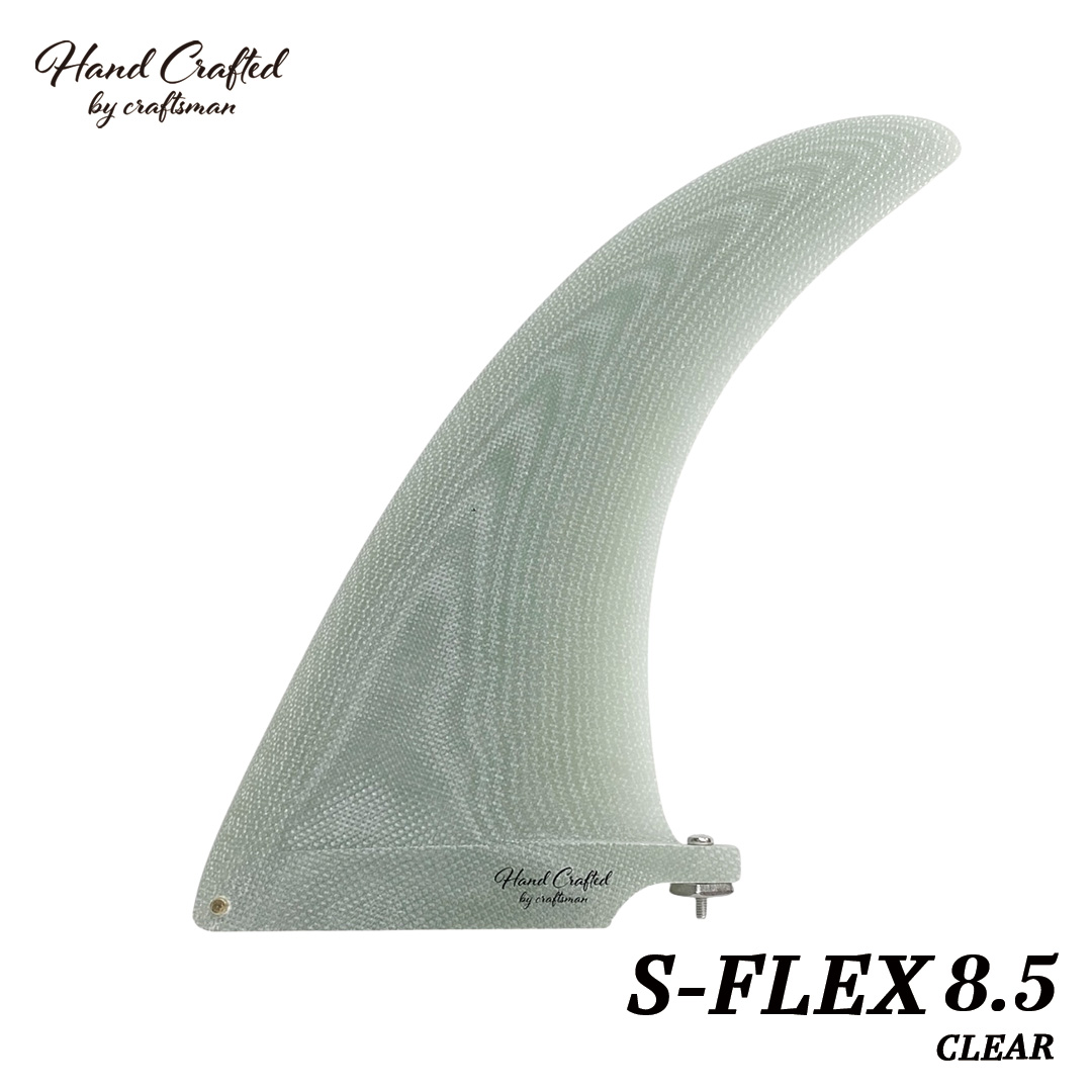 CRAFTSMAN FIN クラフトマン Single Fins S Flex 8.5 Clear Black rogo