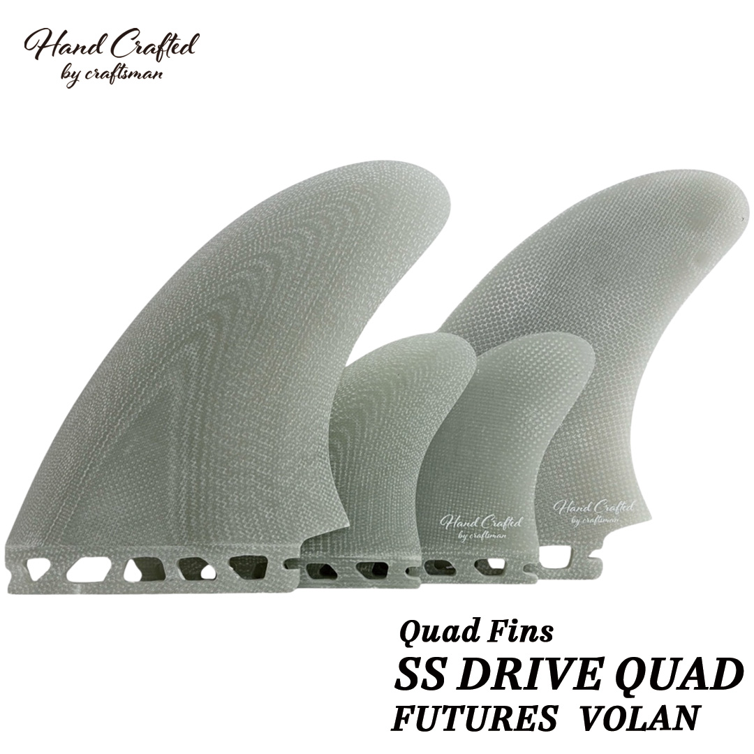 CRAFTSMAN FIN SS-DRIVE-QUAD クアッドフィン FUTURE 4枚セット グラスファイバー VOLAN サーフィン