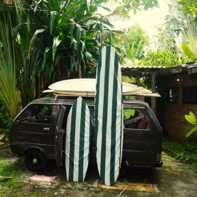 DEFORMASI デフォルマシー WASABI ×surf a billy umbrella Fabric Deck wrap  8'5''~ 10'4" デッキカバー ロングボード WASABI デッキラップ サーフボードケース