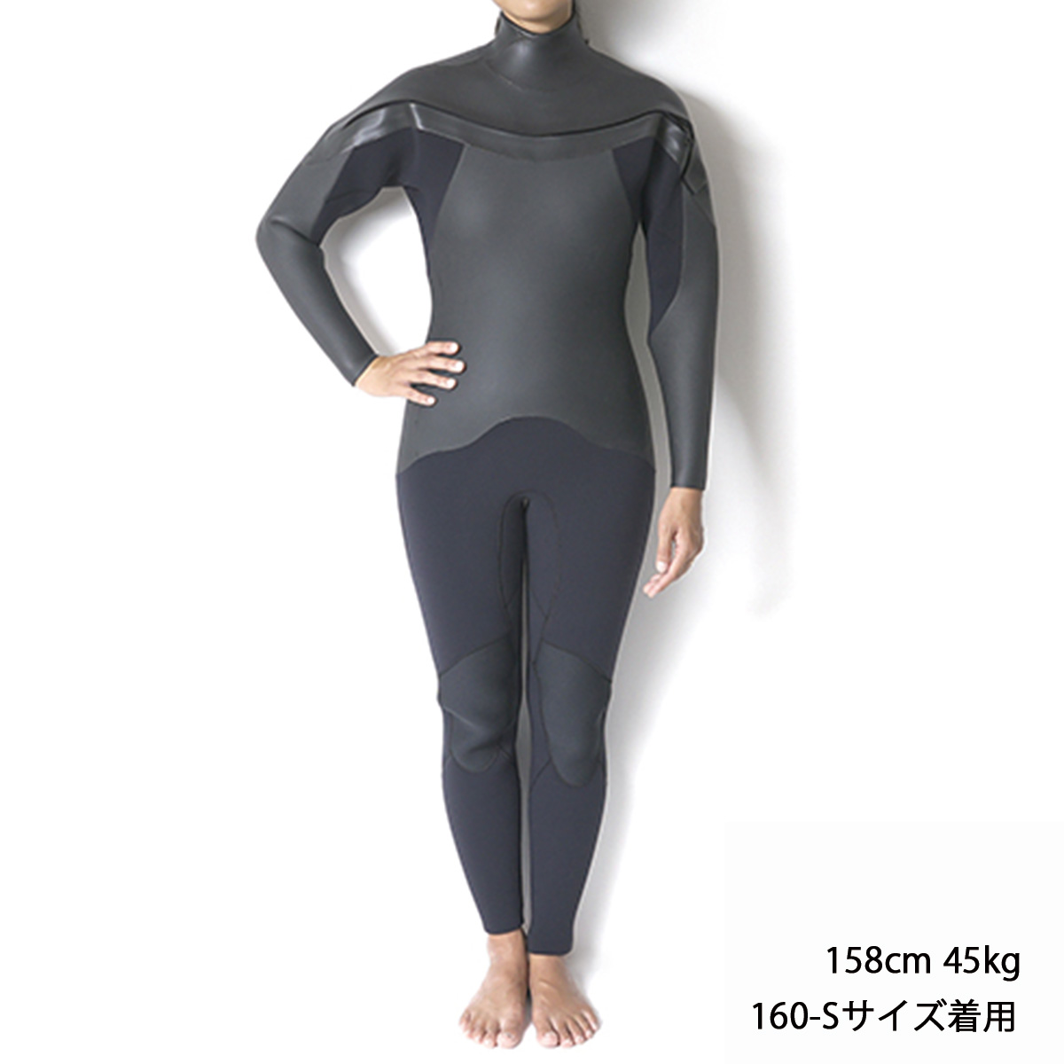 セミオーダー（受注生産） CRAFTSMAN WETSUITS ウェットスーツ セミドライ ハイエンドモデル 5mm / 3mm チェストジップ（フロントジップ） メッシュスキン ラバー AIR FRAME LEGACY × WARM LIGHT 裏起毛 ユニセックス 日本製 サーフィン 秋冬用