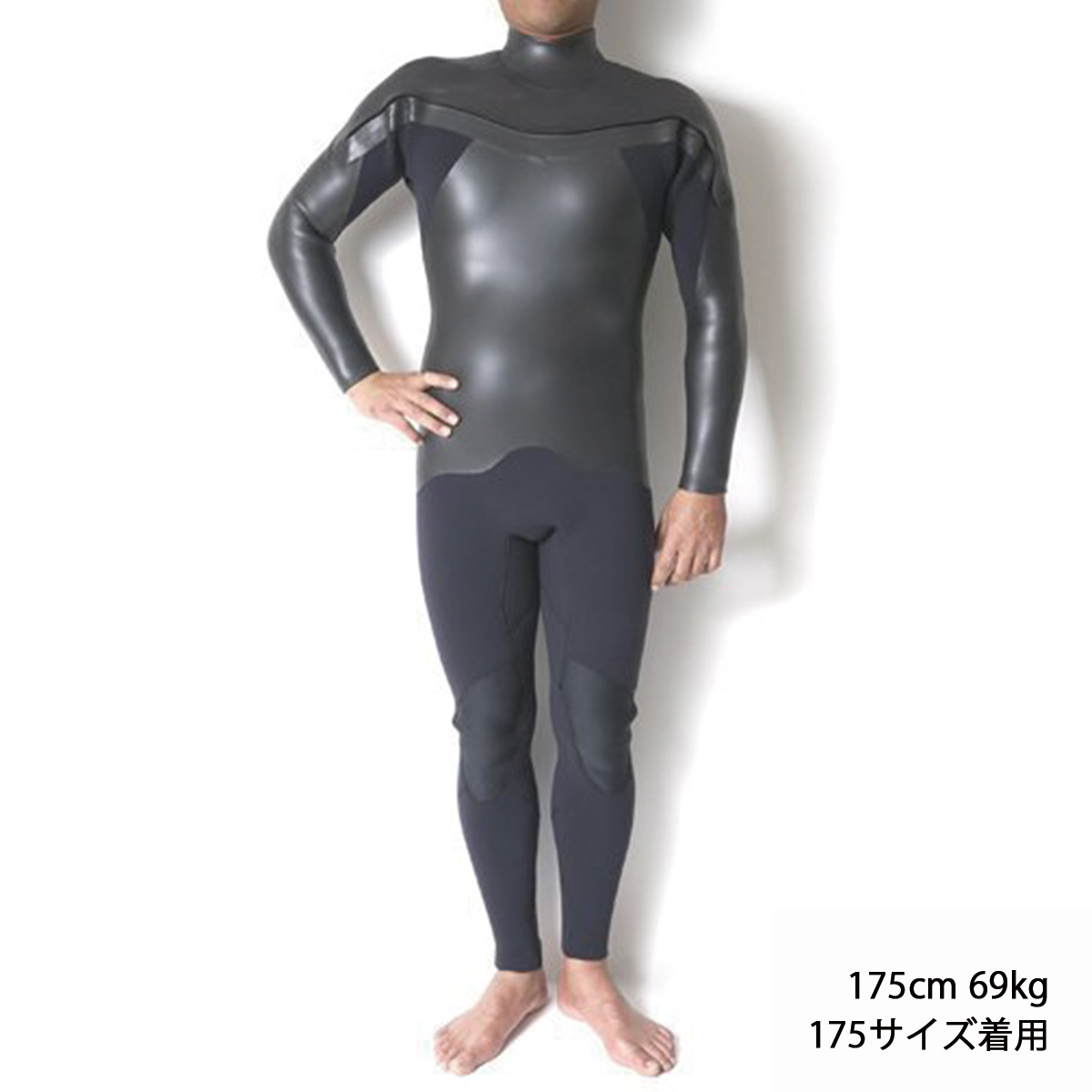 セミオーダー（受注生産） CRAFTSMAN WETSUITS ウェットスーツ セミドライ 5mm / 3mm チェストジップ（フロントジップ） フラットスキン ラバー WARM LIGHT 裏起毛 ユニセックス 日本製 サーフィン 秋冬用
