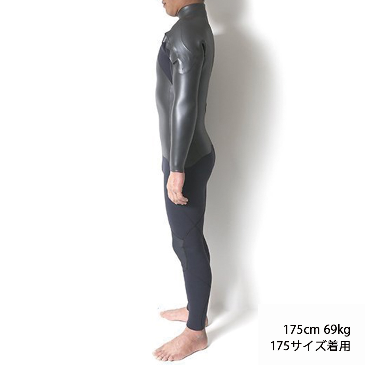 セミオーダー（受注生産） CRAFTSMAN WETSUITS ウェットスーツ セミドライ 5mm / 3mm チェストジップ（フロントジップ） フラットスキン ラバー WARM LIGHT 裏起毛 ユニセックス 日本製 サーフィン 秋冬用