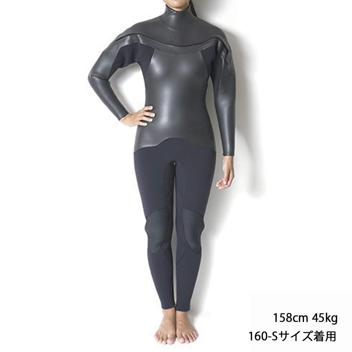 セミオーダー（受注生産） CRAFTSMAN WETSUITS ウェットスーツ セミドライ 5mm / 3mm チェストジップ（フロントジップ） フラットスキン ラバー WARM LIGHT 裏起毛 ユニセックス 日本製 サーフィン 秋冬用