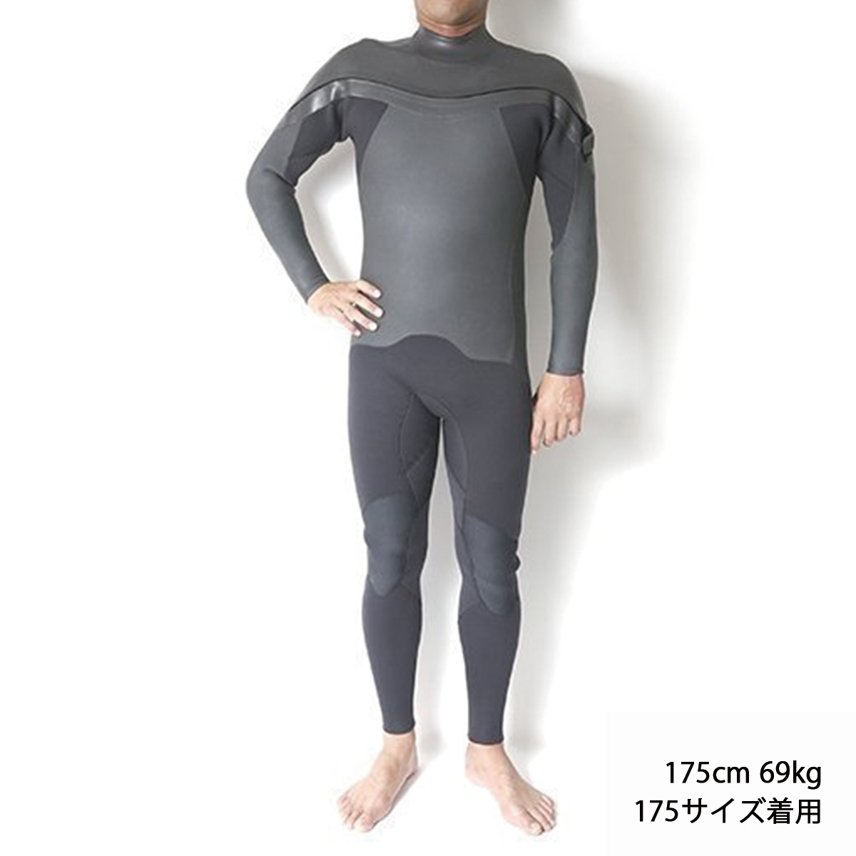 セミオーダー（受注生産） CRAFTSMAN WETSUITS ウェットスーツ セミドライ ハイエンドモデル 5mm / 3mm チェストジップ（フロントジップ） メッシュスキン ラバー AIR FRAME LEGACY × WARM LIGHT 裏起毛 ユニセックス 日本製 サーフィン 秋冬用