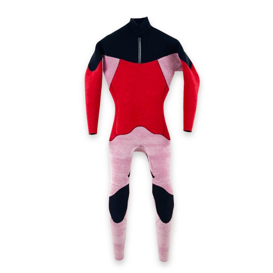 セミオーダー（受注生産）CRAFTSMAN WETSUITS ウェットスーツ セミドライ ハイエンドモデル 5mm / 3mm ARCジップ（フロントジップ） メッシュスキン ラバー AIR FRAME LEGACY × WARM LIGHT 裏起毛 ユニセックス 日本製 サーフィン 秋冬用