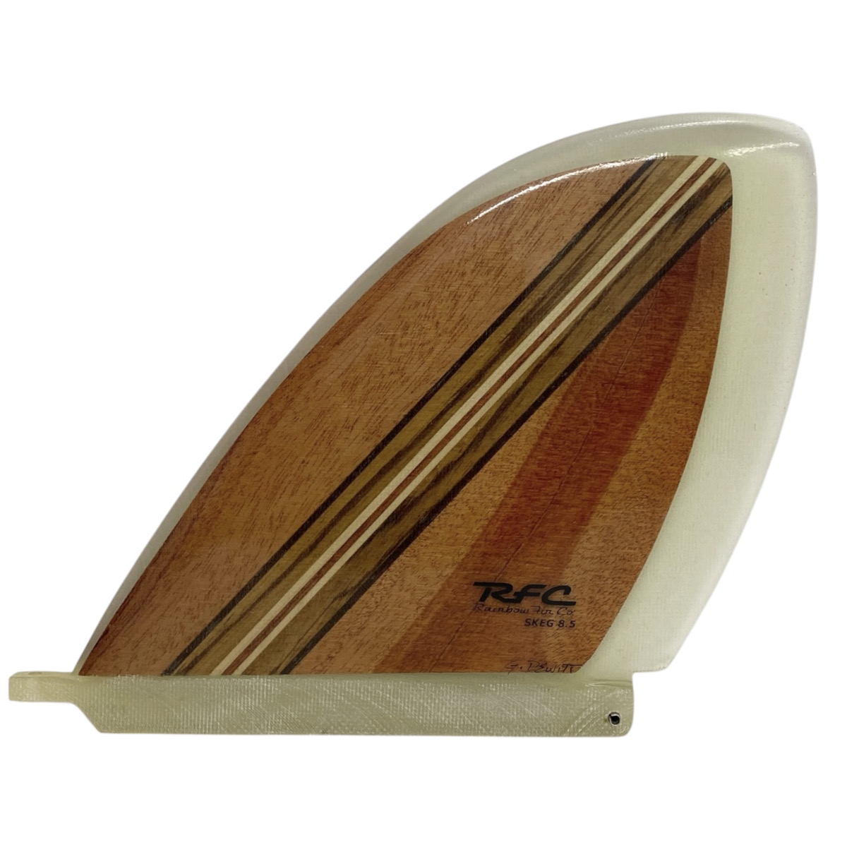 RFC-WOOD 中古フィン 8.5" シングルフィン SKEG ウッド D-FIN