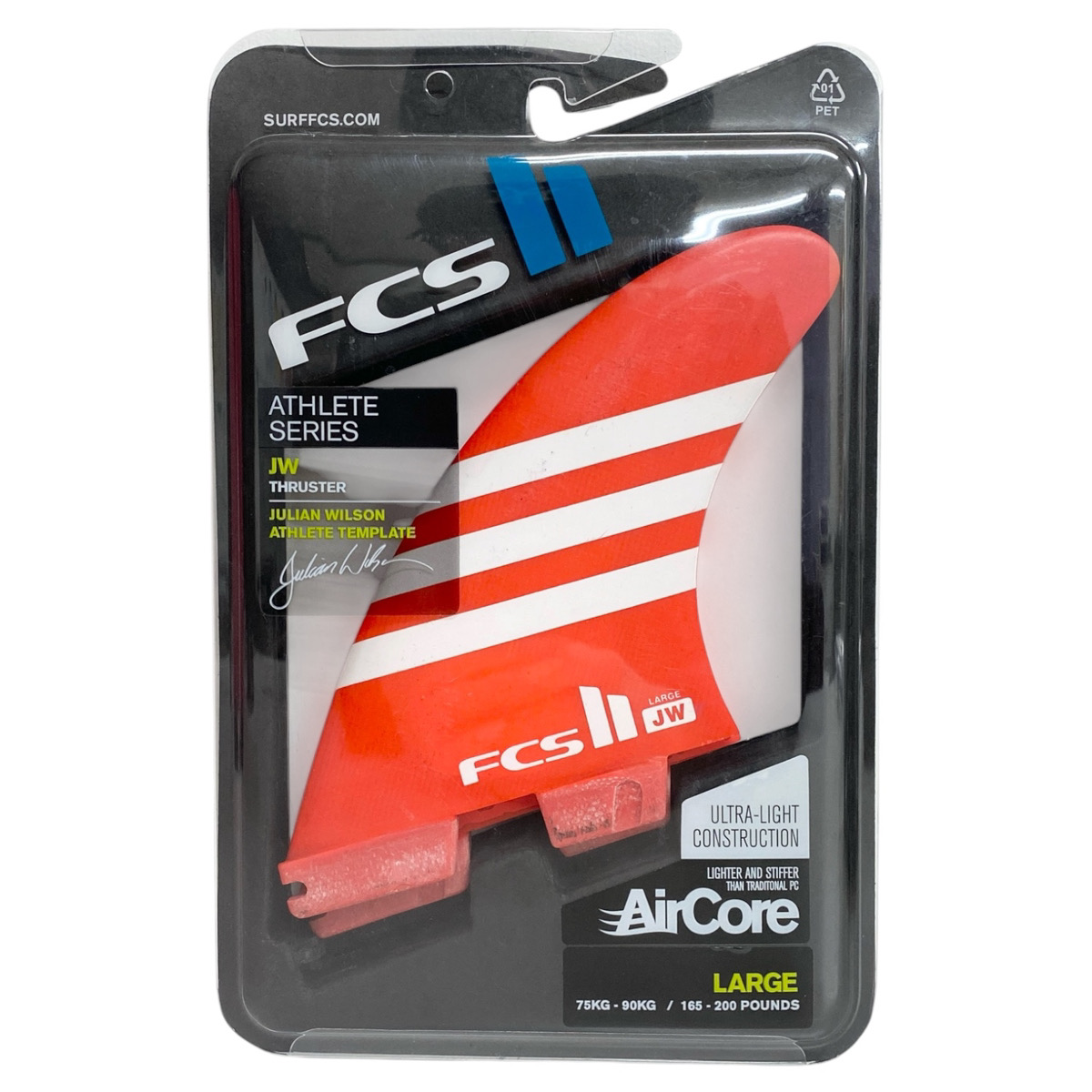 FCSⅡ 中古フィン JW(Julian Wilson) PC + AirCore ATHLETE SERIES  TRY FIN
