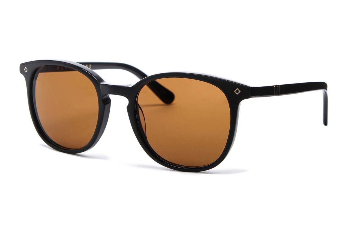 -WONDER LAND- "BARSTOW 01" Gloss Black / Gold / Bronze Lens