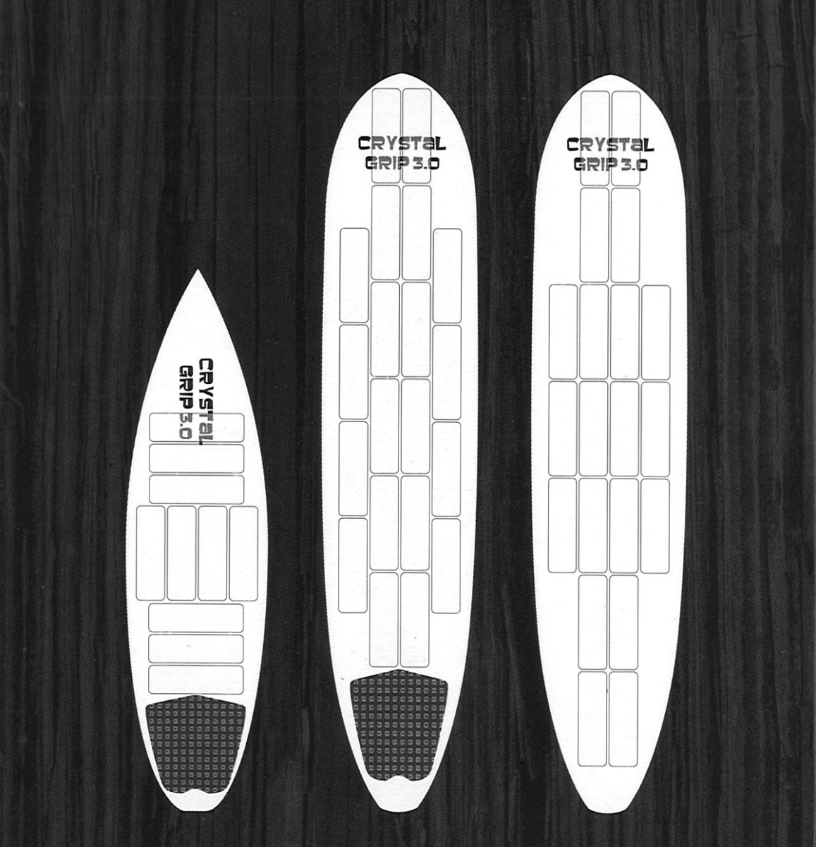 CRYSTAL GRIP 3.0 FLAT SHORT 8Sheet クリスタルグリップ ショート