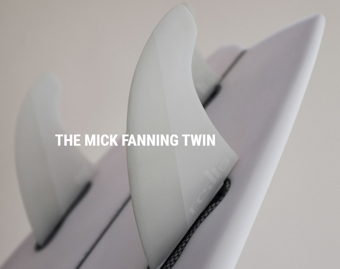 FCS2 フィン エフシーエス2 MF MICK FANNING PC TWIN+1 WHITE 白 ツインスタビ フィン ショートボード