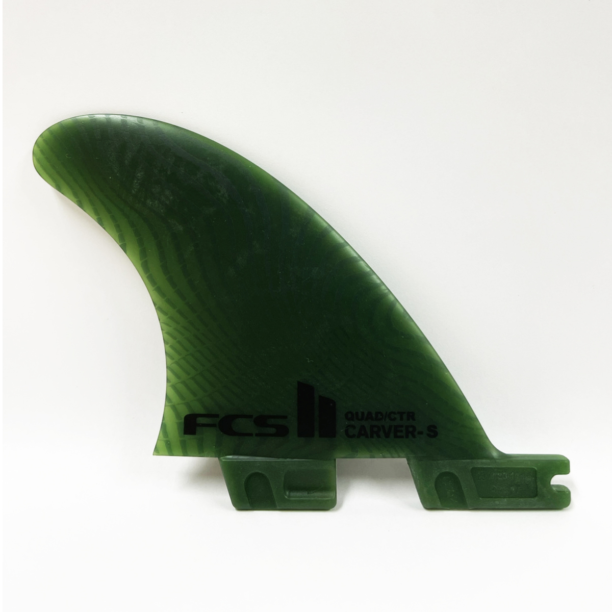 FCS2 FIN エフシーエスツー フィン CARVER REAR 2本 Neo Glass Eco Blend クアッドリアフィン セット SMALL 緑 グリーン ネオグラスエコブレンド