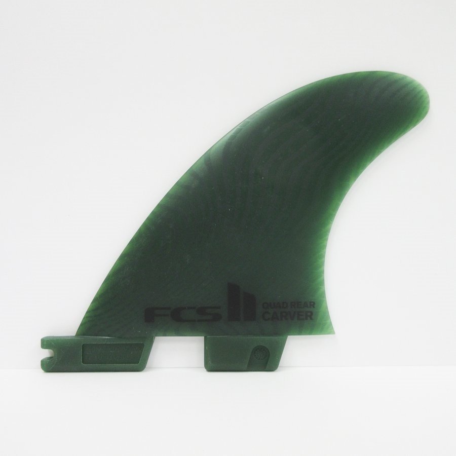 FCS2 FIN エフシーエスツー フィン CARVER REAR 2本 Neo Glass Eco Blend クアッドリアフィン セット Medium 緑 グリーン ネオグラスエコブレンド