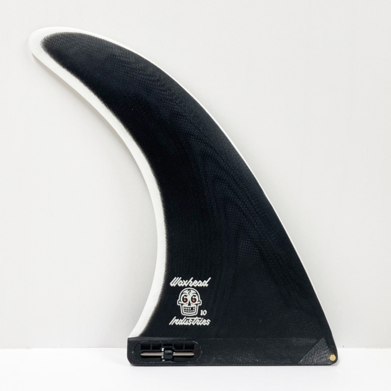 FCS2 エフシーエスツー ロングボード センターフィン 10.0" WAXHEAD PG LONGBOARD FIN ワックスヘッド シングルフィン Black/White