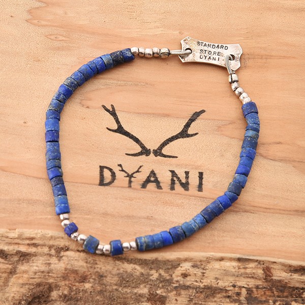 40%OFF!!DYANI/ビーズブレスレット（Navy x Silver）アクセサリー ハンドメイド ジュエリー