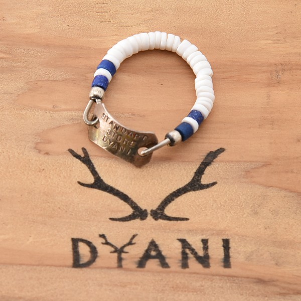 40%OFF!!DYANI/ビーズリング（White x Navy）