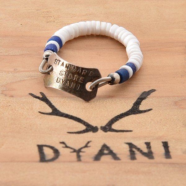 40%OFF!!DYANI/ビーズリング（White x Navy）