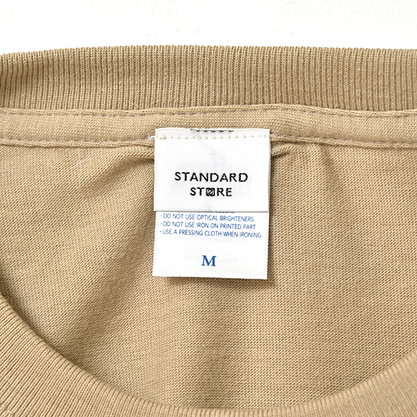 STANDARD STORE × ANDY DAVIS ORIGINAL T-SHIRT（LOGO）SAND KHAKI