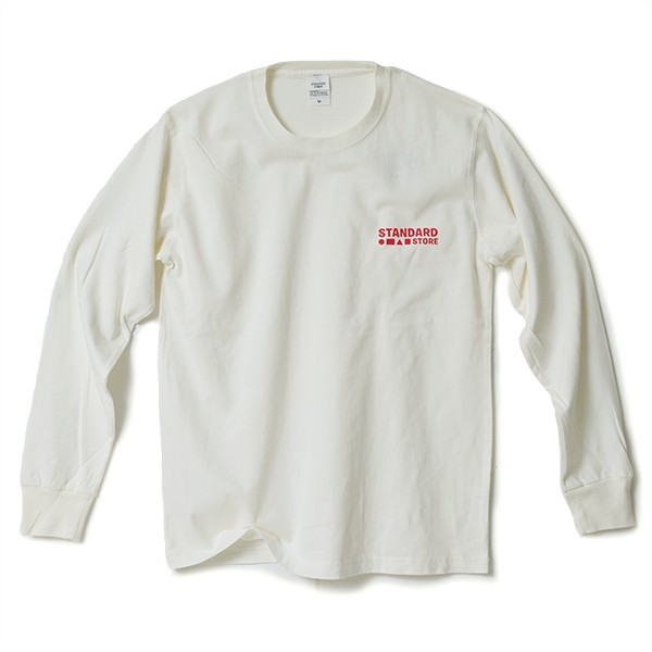 STANDARD STORE × ANDY DAVIS ORIGINAL LS T-SHIRT（LOGO）OFF WHITE