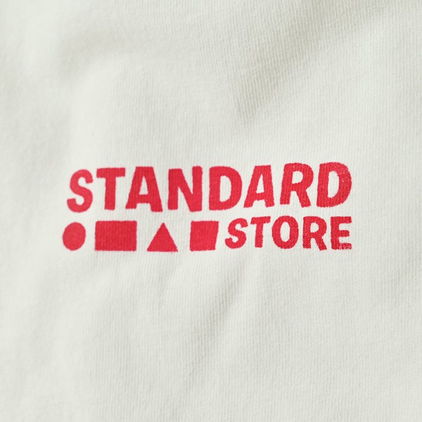 STANDARD STORE × ANDY DAVIS ORIGINAL LS T-SHIRT（LOGO）OFF WHITE