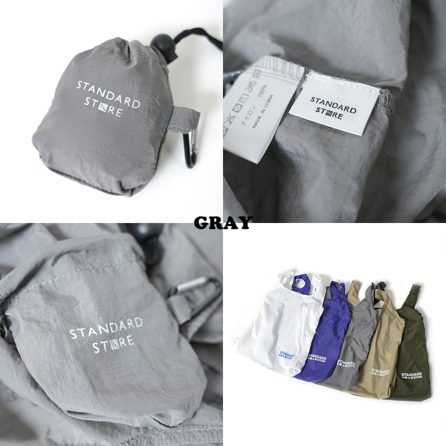【SALE】STANDARD STORE ORIGINAL PORTABLE BAG スタンダードストア  ポータブルバッグ ポケッタブル エコバッグ バッグ  POCKETABLE ECOBAG ナイロンバッグ