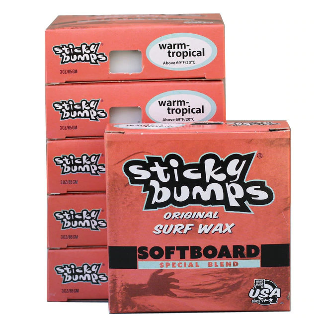 サーフィン ワックス ソフトボード用 STICKY BUMPS スティッキーバンプス SOFT BOARD  サーフワックス 春夏　秋冬用