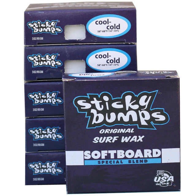 サーフィン ワックス ソフトボード用 STICKY BUMPS スティッキーバンプス SOFT BOARD  サーフワックス 春夏　秋冬用