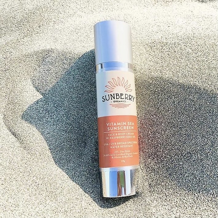 海用日焼け止め サンベリーオーガニックス サンスクリーン SUNBERRY ORGANICS Vitamin Sea Sunscreen ナチュラル日焼け止め美容クリーム 110g オーストラリア製