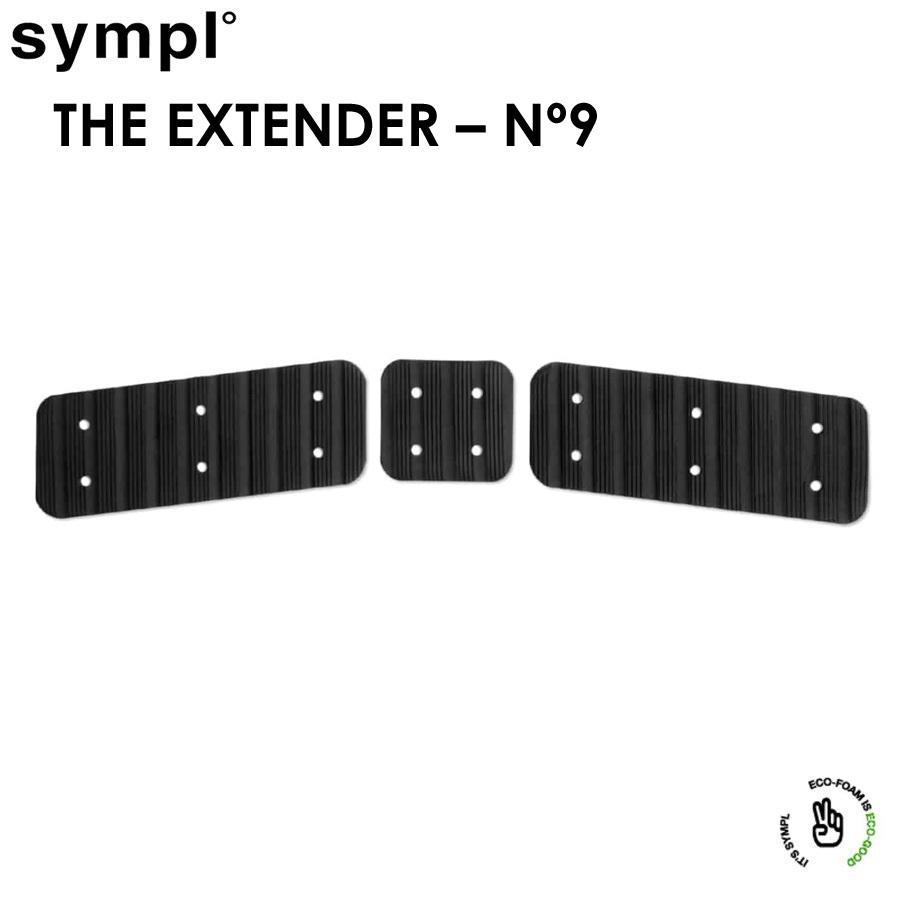 sympl° / ECO / DECK PAD / THE EXTENDER N°9 / シンプル デッキパッド エコ BLACK ブラック サーフィン WAX 滑り止め テールパッド用