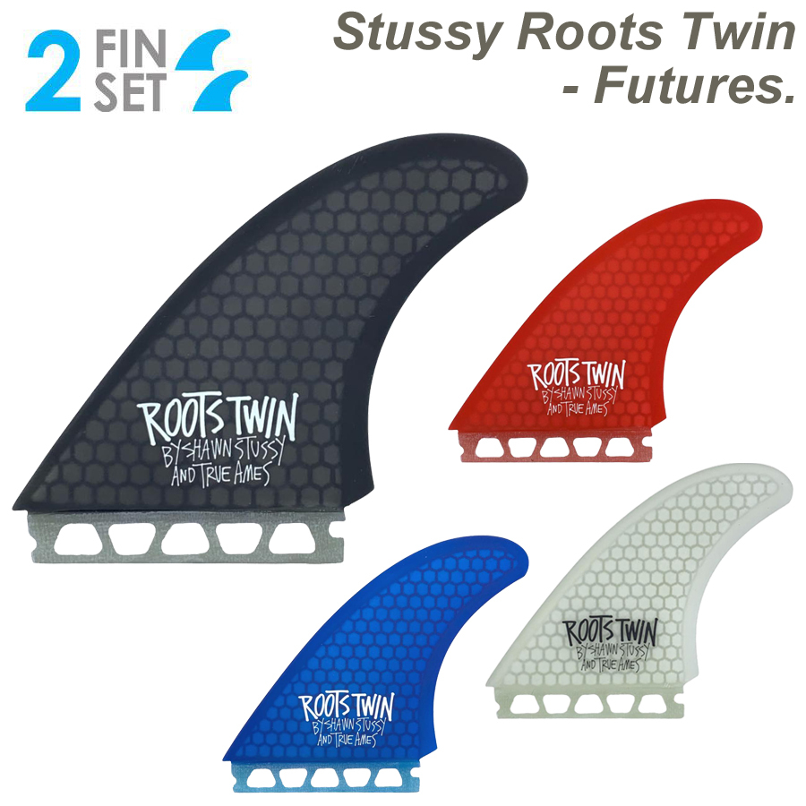 TRUE AMES トゥルーアムス Stussy Roots Twin 5.37" ステューシー TWIN FIN フューチャーフィン ツインフィン Future FIN ショートボード 4カラー ハニカムコア