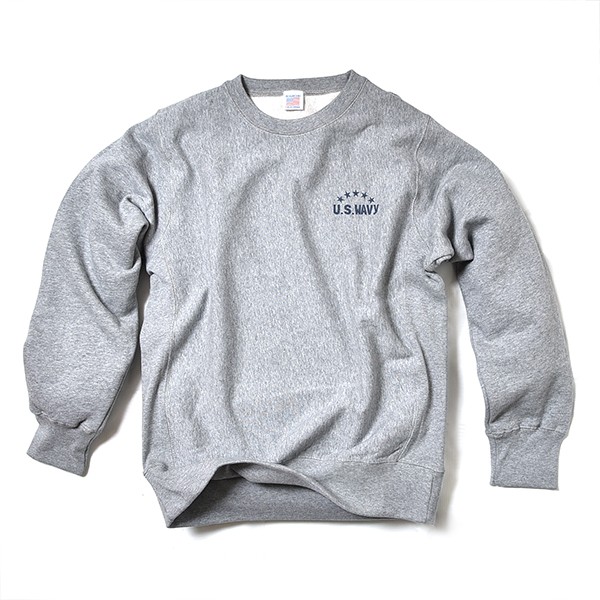 【40％OFF】VOLN / CREW NECK SWEAT / U.S. WAVY / HEATHER GRAY ボルン クールネック スウェット ユーエス ウェイビー ヘザーグレー 長袖 裏起毛