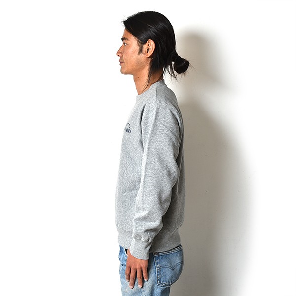 【40％OFF】VOLN / CREW NECK SWEAT / U.S. WAVY / HEATHER GRAY ボルン クールネック スウェット ユーエス ウェイビー ヘザーグレー 長袖 裏起毛