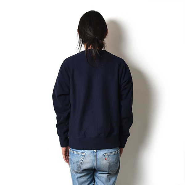 【40％OFF】VOLN / CREW NECK SWEAT / U.S. WAVY / NAVY ボルン クールネック スウェット ユーエス ウェイビー ネイビー 長袖 裏起毛 サーフィン