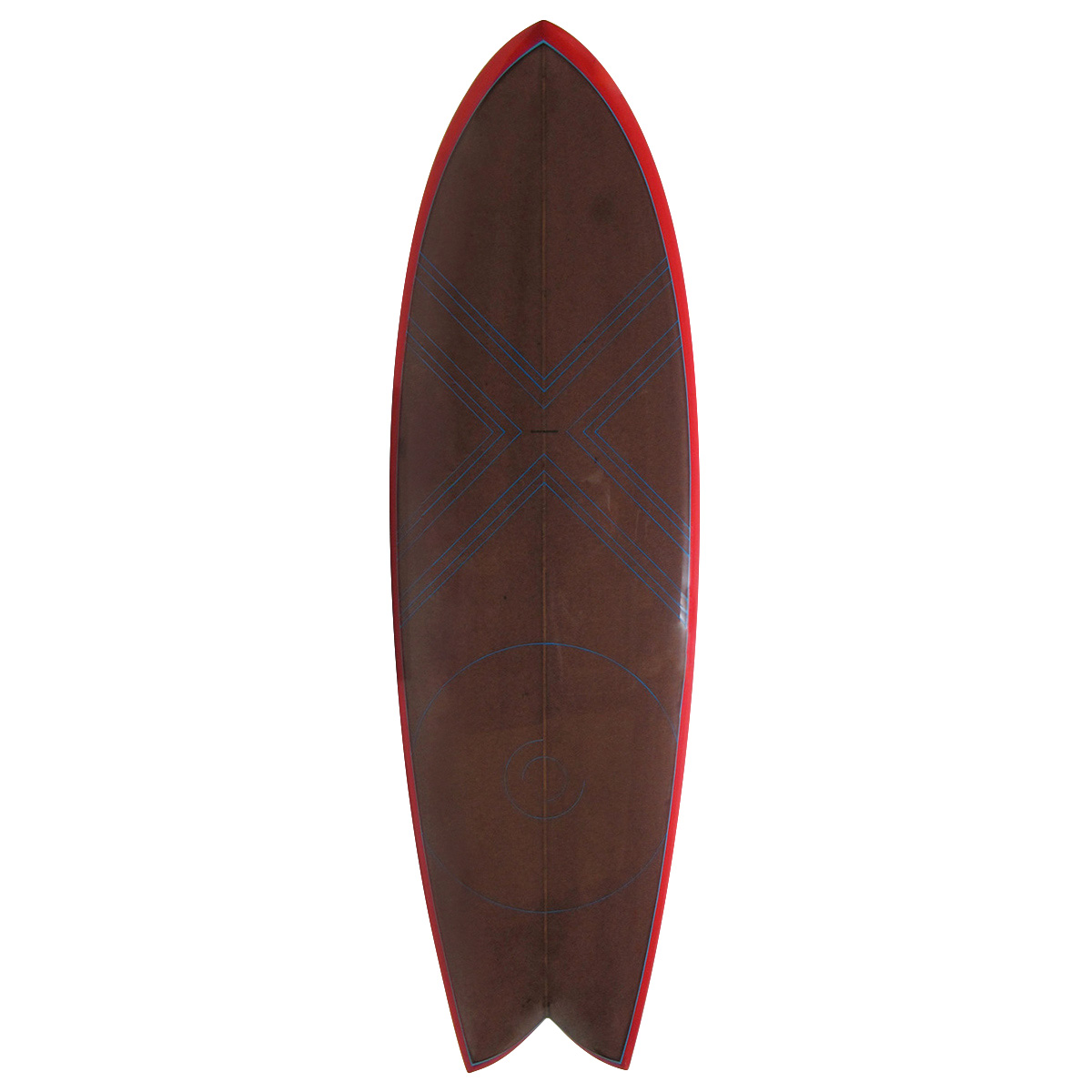  / Tom Eberly Surfboard / Fish Custom 5`9 Shaped By Tom Eberly