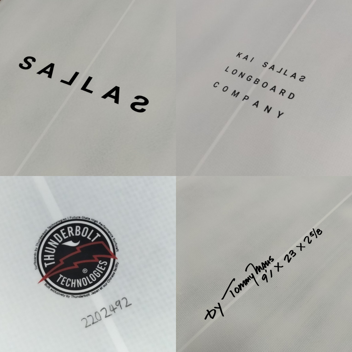 KAI SALLAS × THUNDERBOLT / THE CAMPER 9`1 BRASHED WHITE / BLACK LOGO