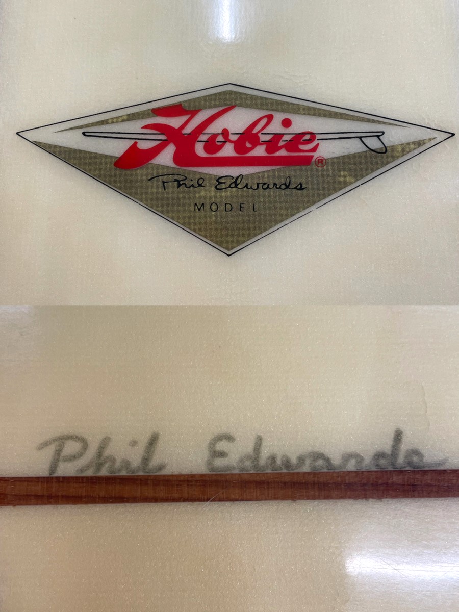 HOBIE / PHIL EDWARDS MODEL 9`6 shape by Phil Edwards