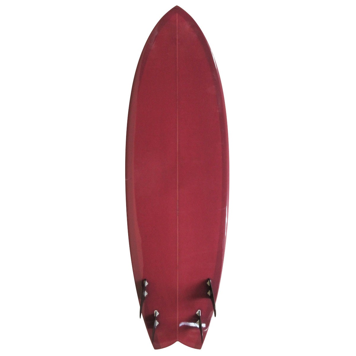 NO DECAL / QUAD FISH 5`10 BURGUNDY